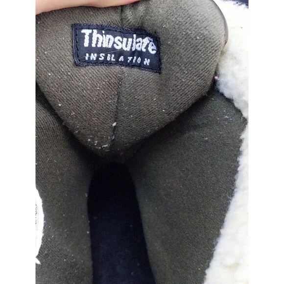 Polaris Womens Size 9 Leather Fur Lined Top Thinsulate Zip Up Snow Boots - Picture 12 of 15